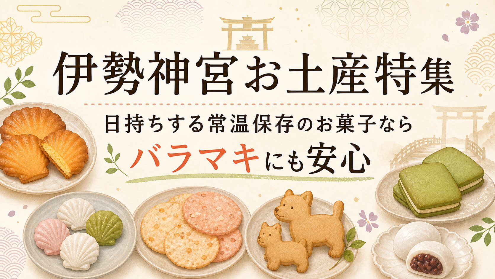【伊勢神宮お土産特集】日持ちする常温保存のお菓子ならバラマキにも安心